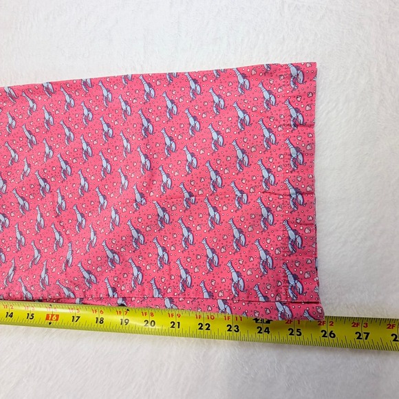 Vineyard Vines Womens Pink Lobster Print Cotton Pajama Lounge Pants Size XS - Picture 5 of 7